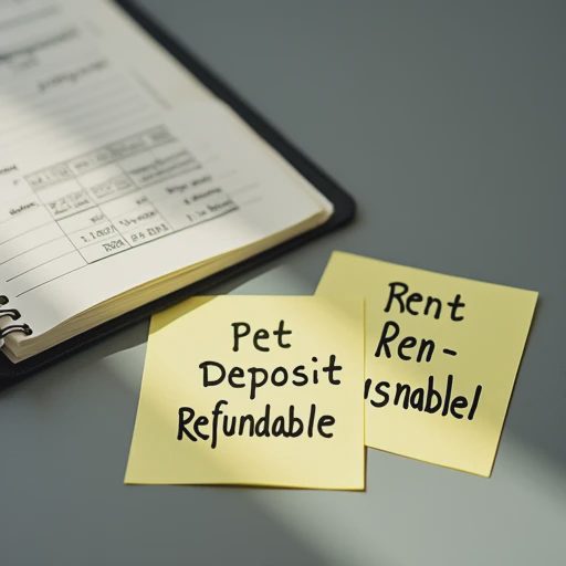 Two clear handwritten sticky notes or labels placed on a clean, neutral-colored desktop.