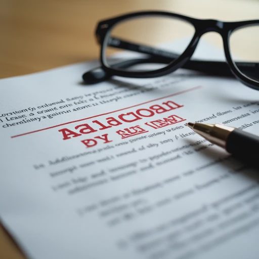 A close-up of a paper lease agreement placed on a clean, neutral-toned tabletop.