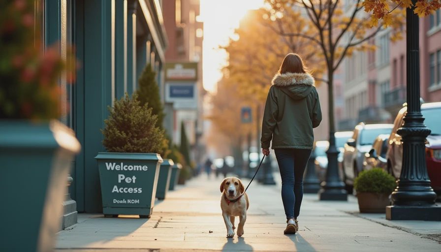 Visual context for pet friendly new york city
