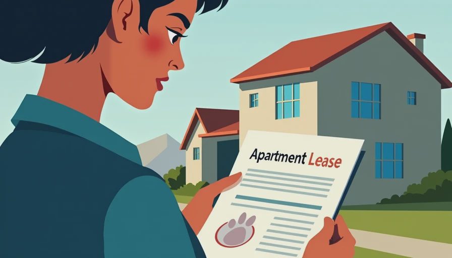 Visual context for apartments for rent that allow pets