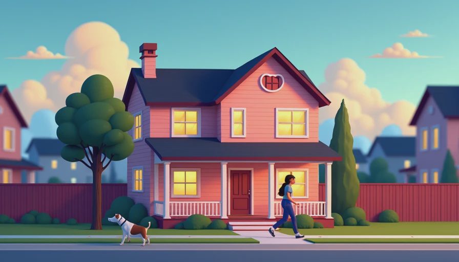 Visual context for pet friendly home for rent